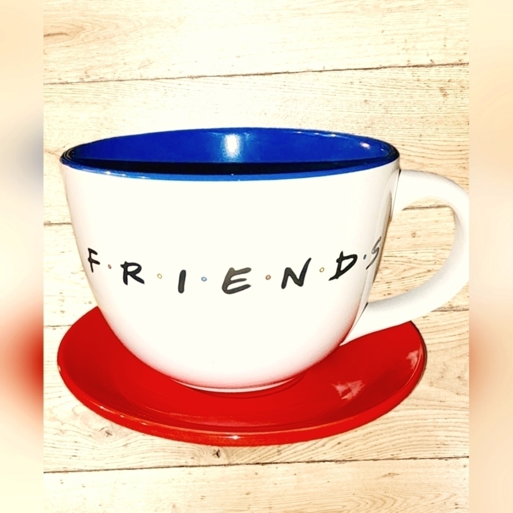 Silver Buffalo Friends Doodle Logo Soup Ceramic Mug